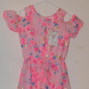 beautiful pink floral jumpsuit NWT